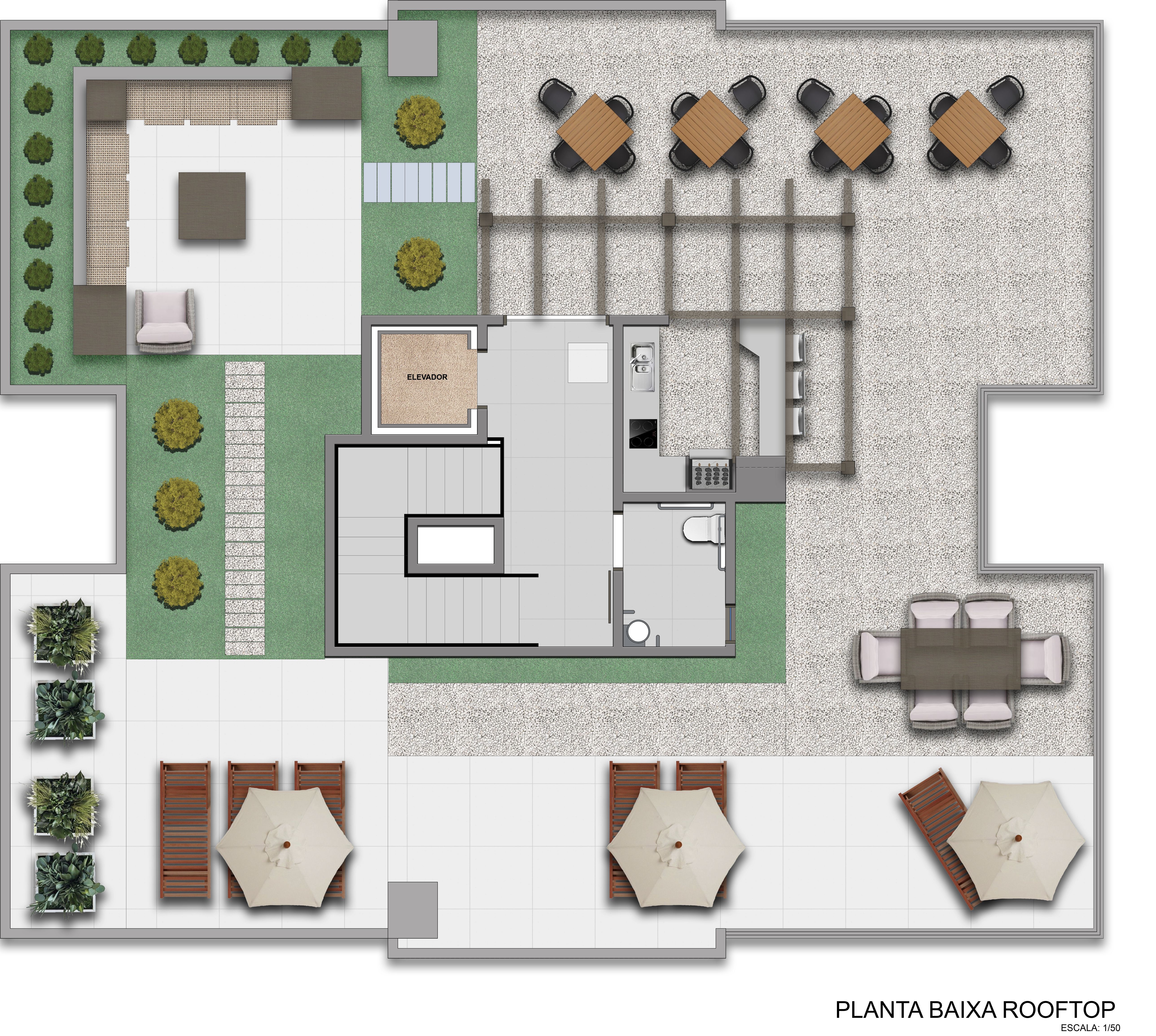 Planta Baixa Rooftop